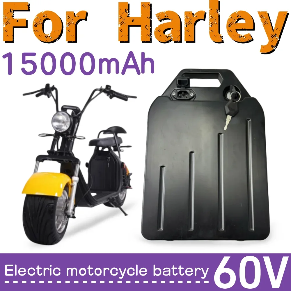 

Lithium-ion Battery Pack 60V 15000mAh With 0W-1800W High-power BMS for Scooters, Tricycles, Harley Electric Vehicles, Etc