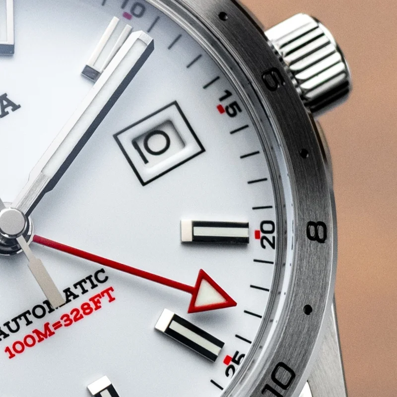 ساعة بروكسيما للرجال أوتوماتيكية 39 ملم بتوقيت جرينتش ساعة يد ميكانيكية 10Bar مقاومة للماء BGW-9 مرآة ياقوتية مضيئة NH35