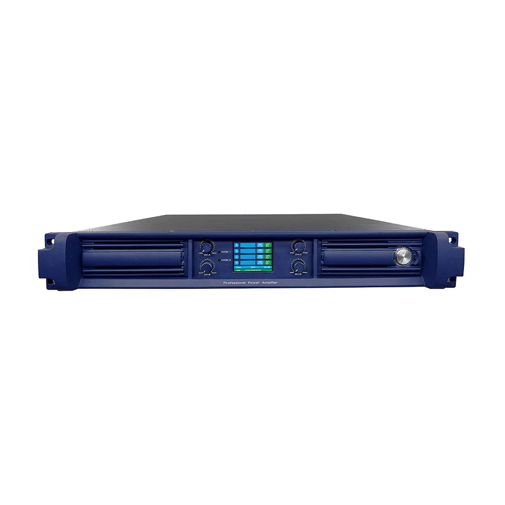 Digital Power Amplifier Pro Audio 1.5U Power 4 Channel 4X1000W Professional Sound System