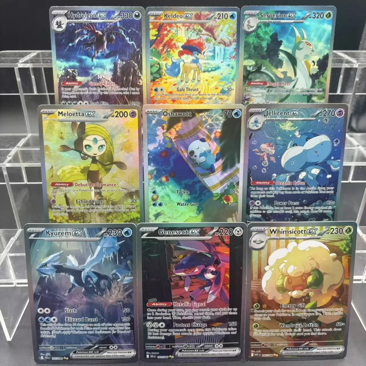 Diy ptcg coleção cartões zekromeshiram ex victini seismitoad auto feito único cartão clássico jogo anime cartão presente brinquedo