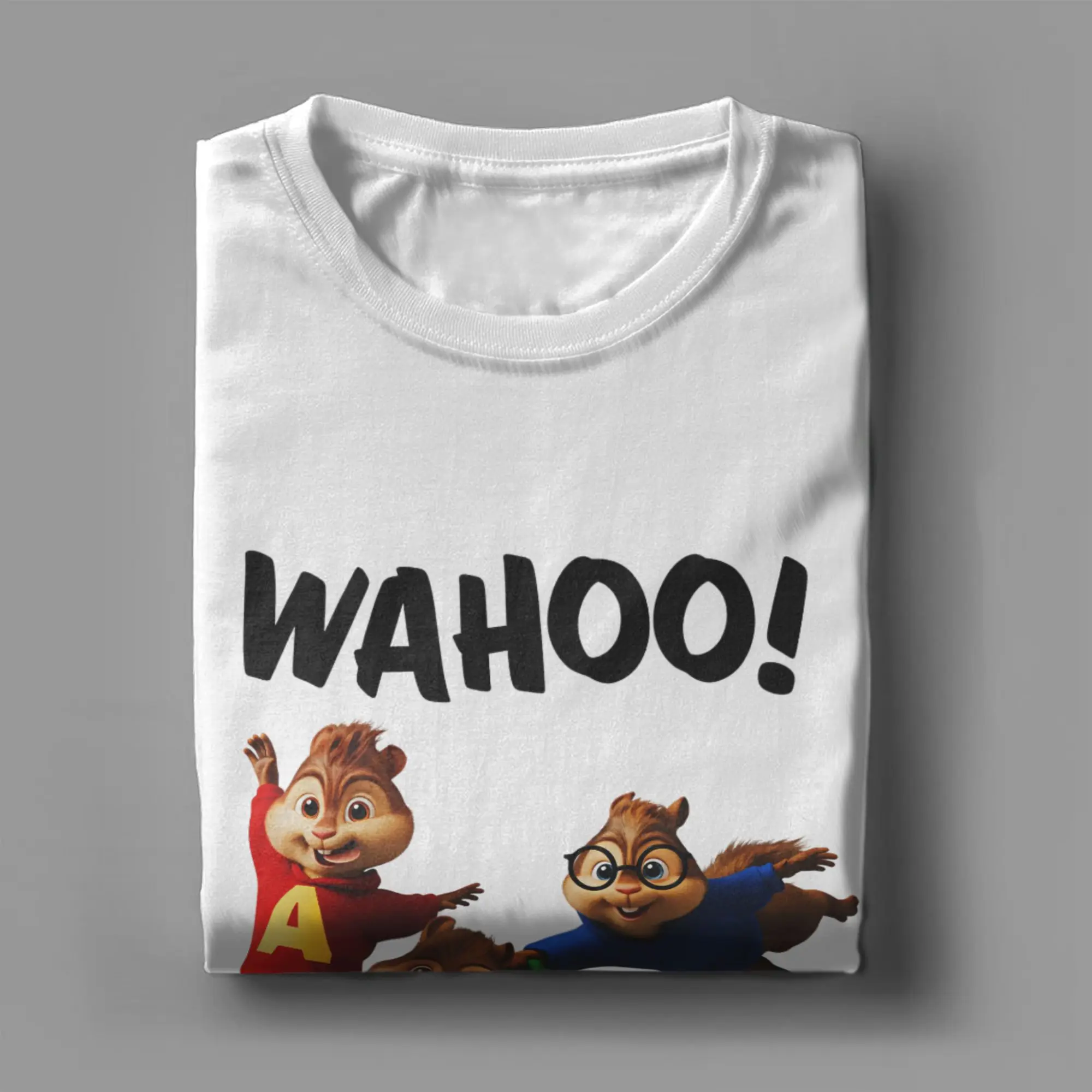 Alvin and The Chipmunks 100 Cotton T-Shirt For Mens Summer  Vintage T Shirts O Neck Hip Hop Tees Big Size Custom Logo Tops