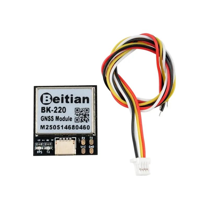 Beitian BK-220 Micro GNSS Module M9140 Chip 4-System GPS/GLONASS/BDS/Galileo، 1.5m CEP، 92Ch، كابل 1.0-4P للطائرات بدون طيار/المركبات