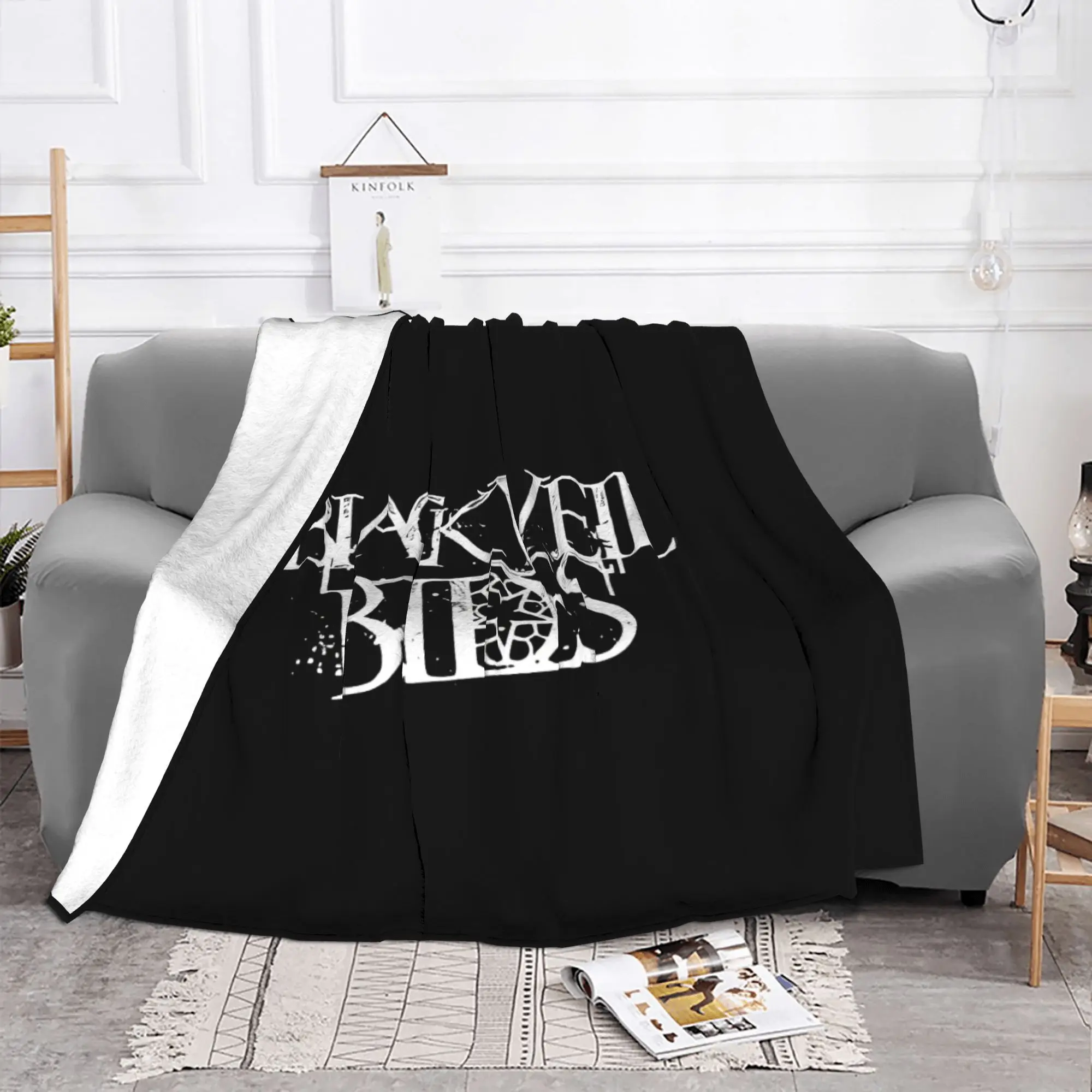 1PC home Cute Room Decor Classic Blanket Throw Blanket B-Black veil brides Novelty Warm Blanket All Season