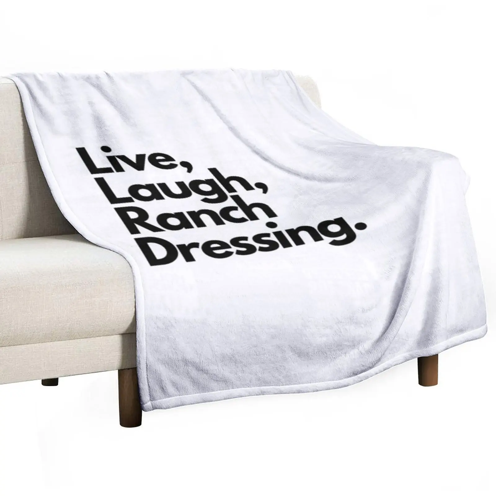 

Live Laugh Ranch Dressing Throw Blanket Hairys Luxury Cute Plaid Blankets For Bed Blankets