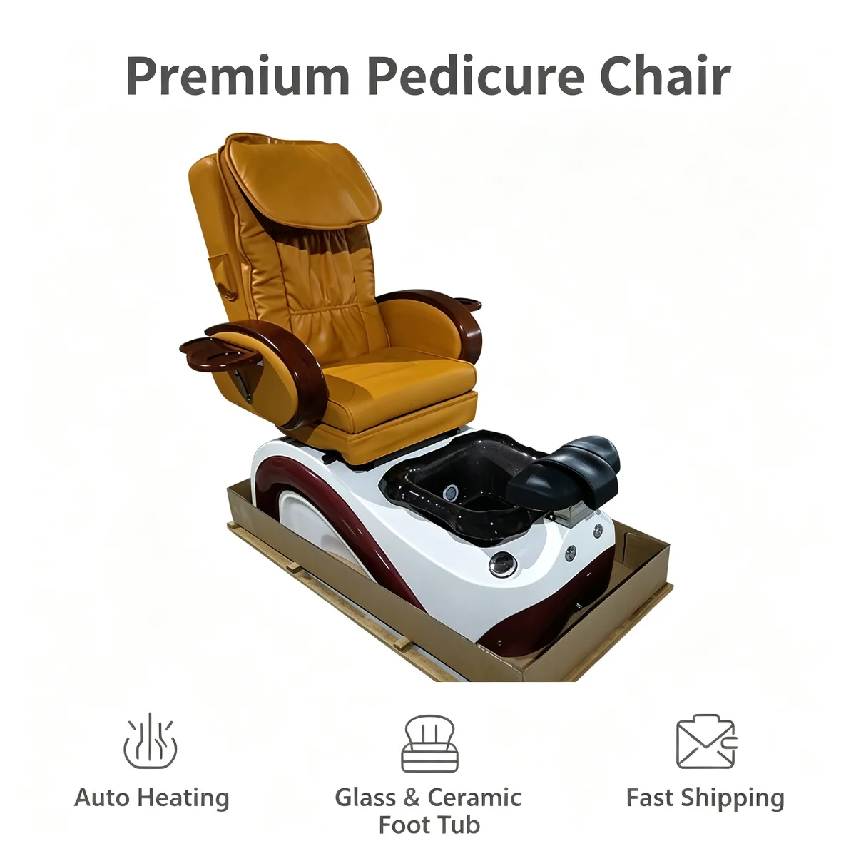 Premium Teal Electric Pedicure Chair Heated Foot Spa Massage Tub Hydrotherapy Professional Nail Salon Beauty Furniture - view 5