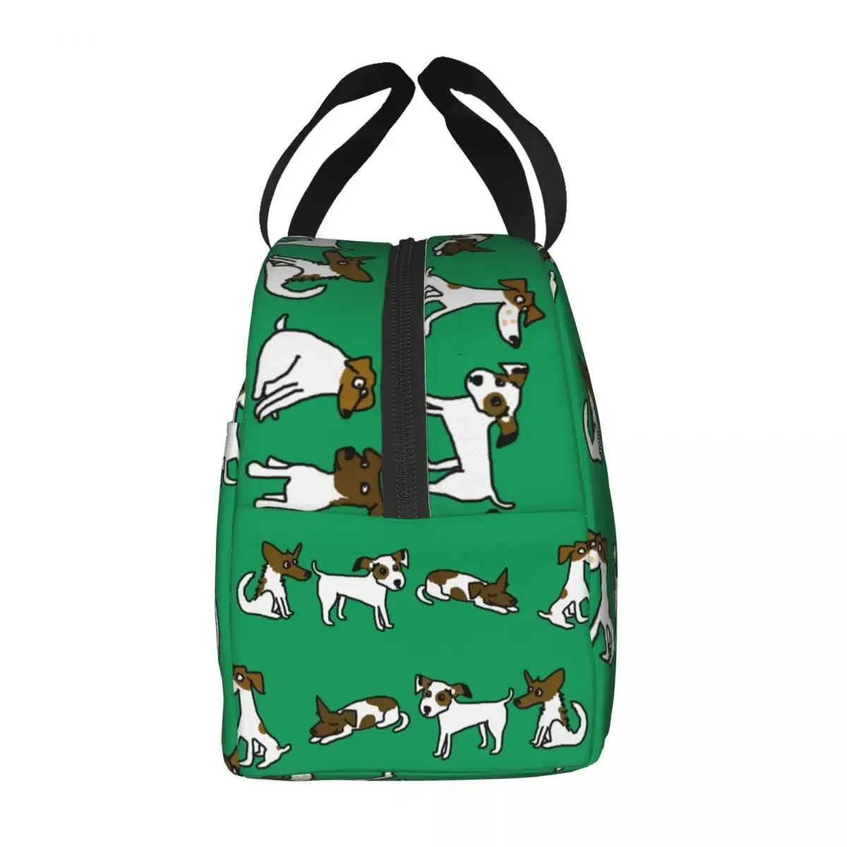 حقيبة طعام معزولة من جرين جاك راسل جحر، محمولة للنزهات والسفر، صندوق غداء أكسفورد #3