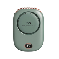 -AAIMA Portable Hanging Neck Fan, 2000Mah Wearable Mini Fan, Battery Operated USB Rechargeable 3 Speed Air Cooler