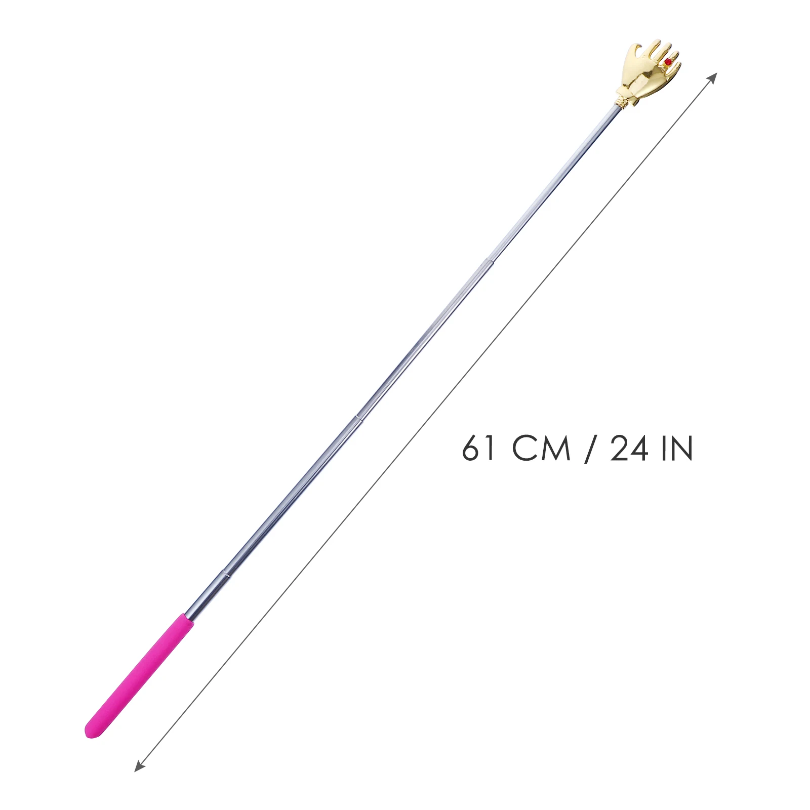 

4pcs Retractable Back Scratching Tool Stainless Steel Claw Scratcher Extendable Itching Relief Durable Long Handle Comfortable