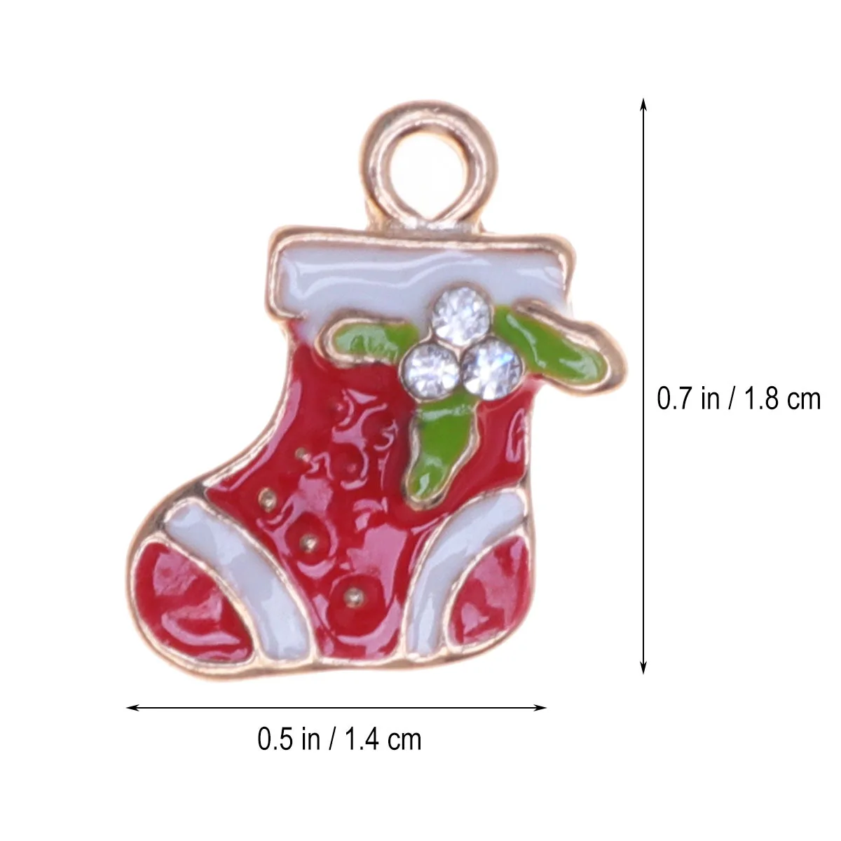 

10Pcs DIY Christmas Stocking Alloy Phone Charms Pendants Jewelry Making Necklace Bracelet Handmade Gift Accessories