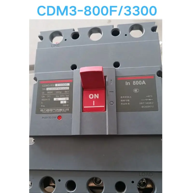 Second hand test OK CDM3-800F/3300 molded case circuit breaker