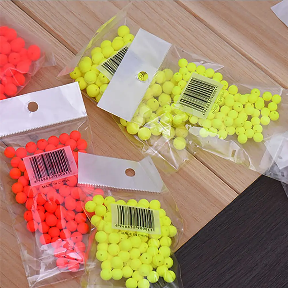 100PCS Hot  EPS Stoppers Night Bottom Foam Floats Ball Beans Fishing Floats Beads