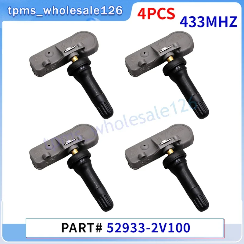 4PCS/Lot Tyre Sensor 52933-2V100 For 2011-2018 Hyundai Veloster [FS] TPMS Tire Pressure Monitor System Sensors 433MHZ 529332V100