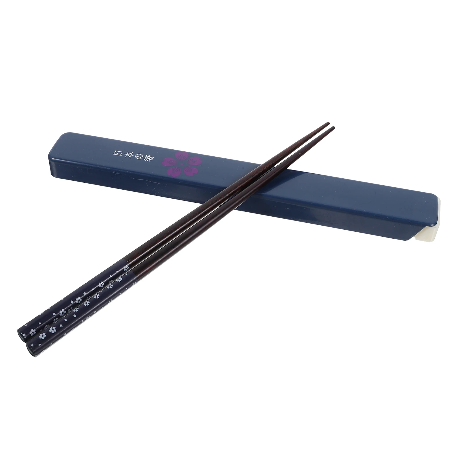 

Blue Chopsticks Gift Box Delicate Chinese Style Wooden ABS Reusable Easy Clean Home Dinnerware Tableware Household
