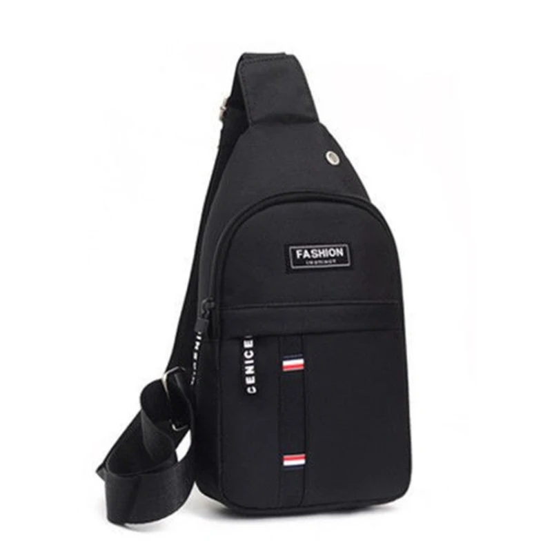 Casual Men's Chest Bag for Men Shoulder Bag Messenger Pack Male Canvas Fashion Waist Bag Outdoor Handbag Man Travel Sling Bag