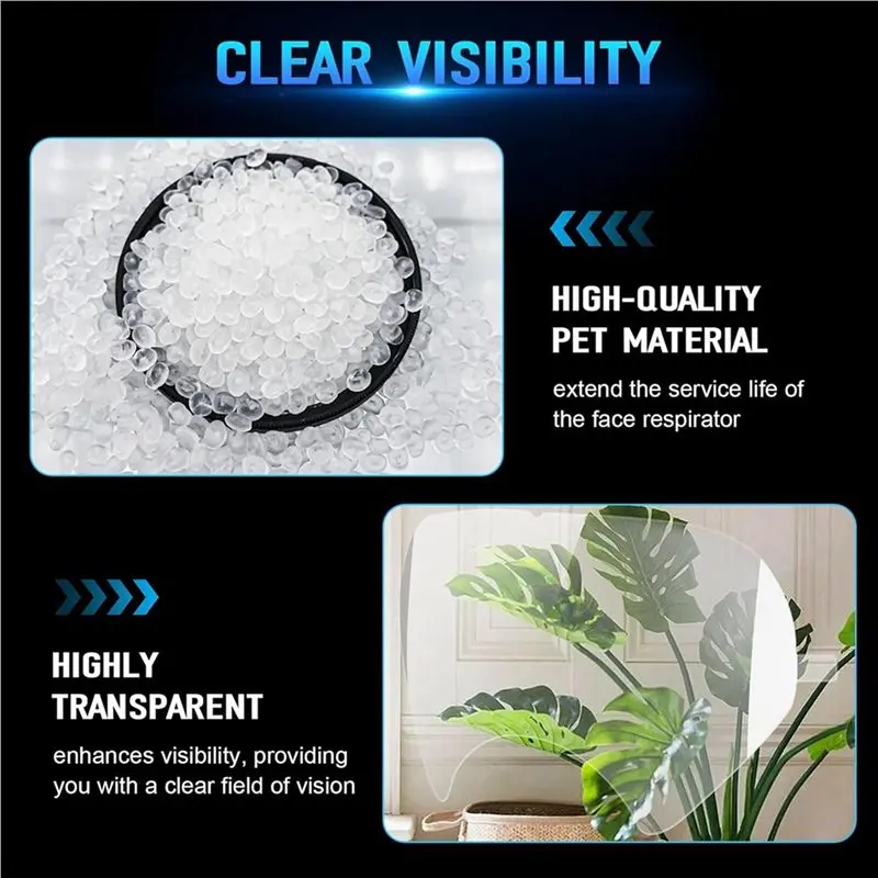 A97I-100Pack Peel Off Lens Cover For 6885, 6000, 6700, 6800, 6900 Series Respirator Mask, Protective Cover For 6800 Mask