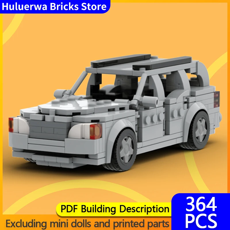 

City Car Model MOC Building Bricks S202 C180 Station Wagon Modular Technology Children Holiday Gifts Assemble Toys Suit