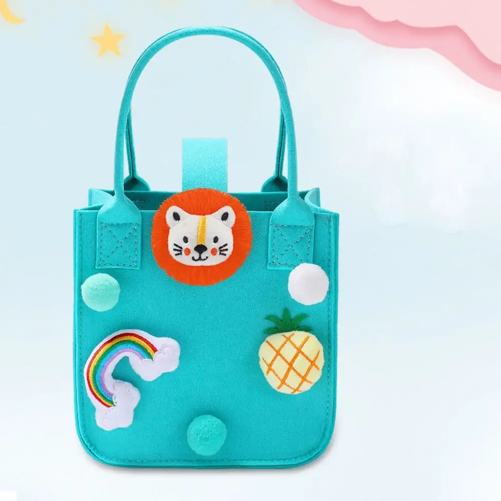 

Gift Small Kawaii Cute Nylon Multi-purpose Lovely Cartoon Storage Basket Candy Bag Women Handbag Felt Tote Bag