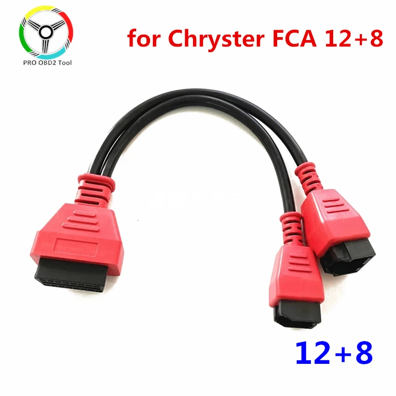 For Chrysler 12+8 Programming Cable Connector for Autel DS808 Maxisys 906 908 PRO ELITE FCA 12+8 Adapter for LAUNCH X431