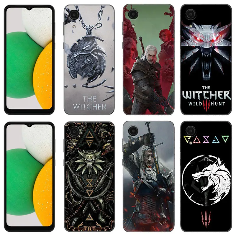 The W-Witcher Tv Show Phone Case For Samsung Galaxy A01 A03 Core A04 E A02 A05 A10 A20 A21 A30 A50 S A6 A8 + A7 2018 Black Cover