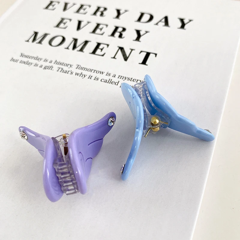 Ins Hot Selling Mini Cute Wing Hair Clip Fashion Acetic acid Rhinestones Small Bangs Clip Side Clip Hair Accessories image 4