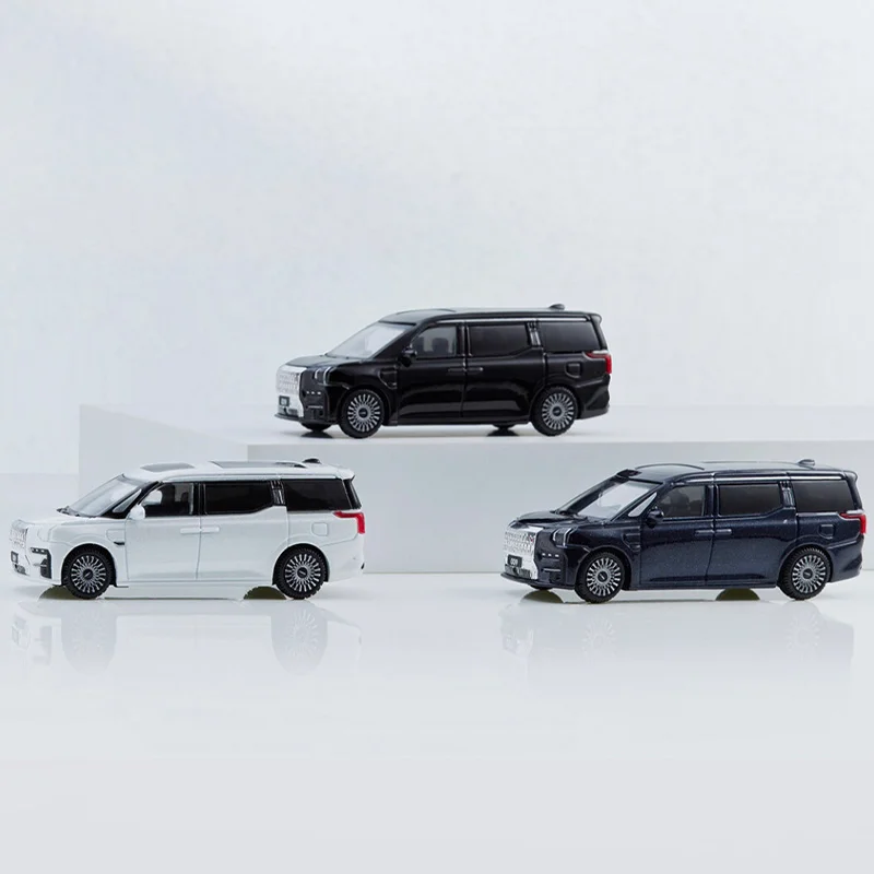 Original-Druckguss-Legierung im Maßstab 1:64, Zeekr 009, Miniatur-Spielzeugauto, Simulation, klassisches Modell, Hobby und Sammlerstücke, Souvenir