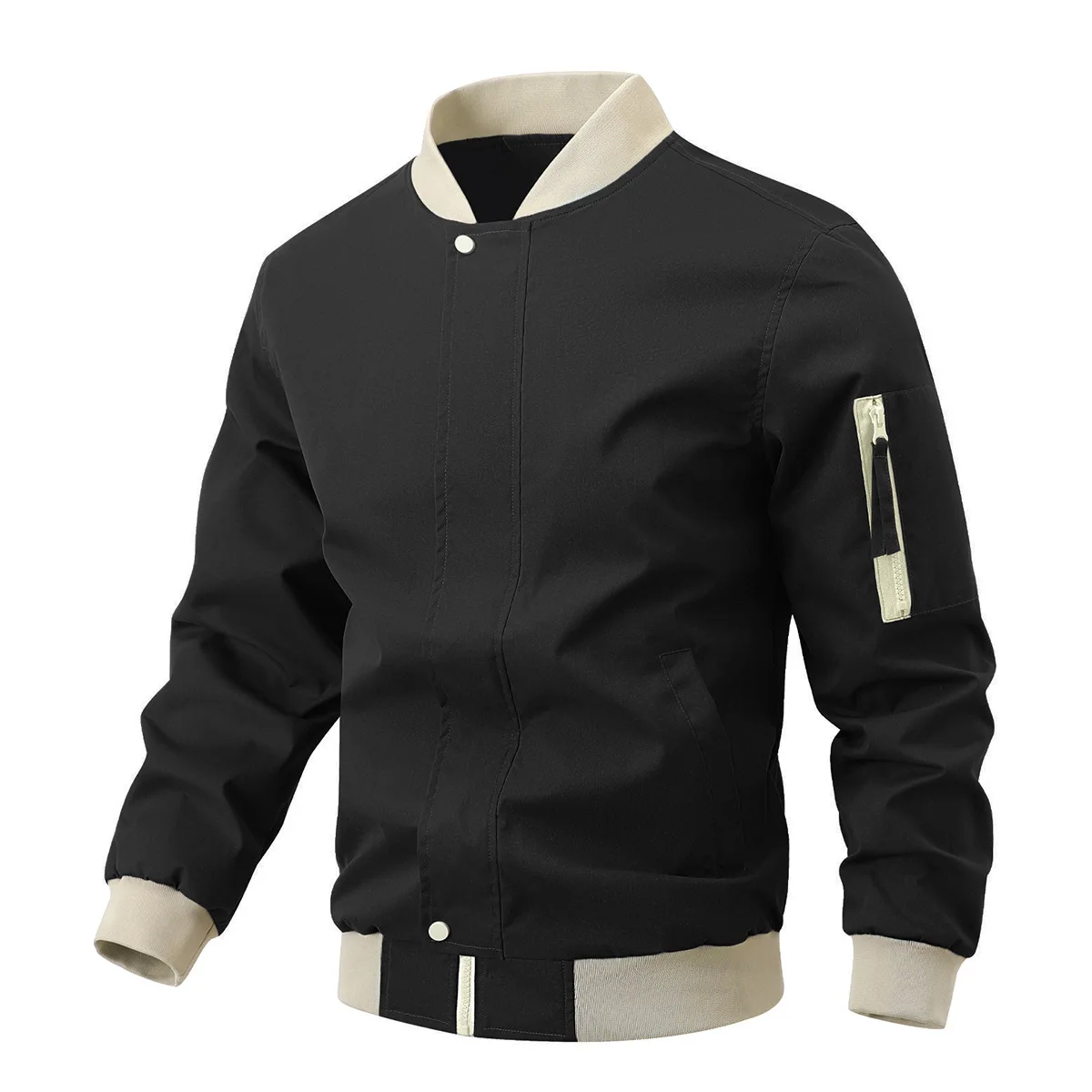 

Spring Autumn Men's Bomber Jackets Fashion Men Sports Zipper Coats Men Baseball Uniform Windbreaker Jackets Clothing 2025