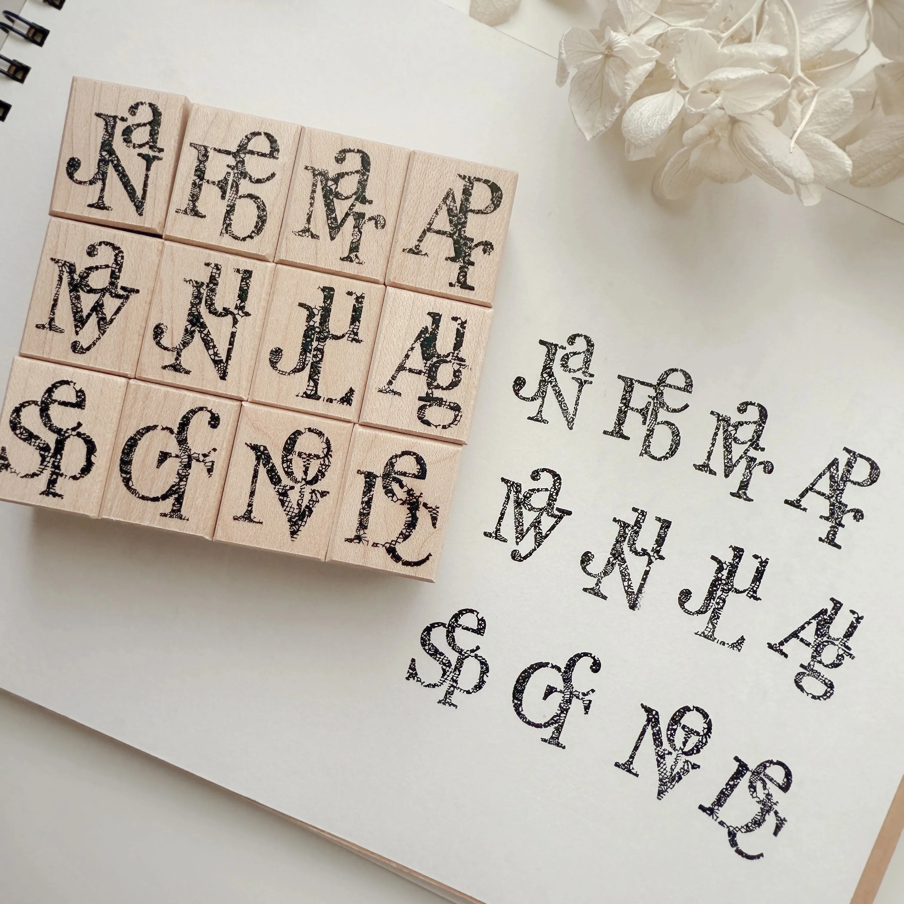 

Journal Pages Vintage Month Whispers Wooden Rubber Stamp for DIY Scrapbooking Photo Album Card Making