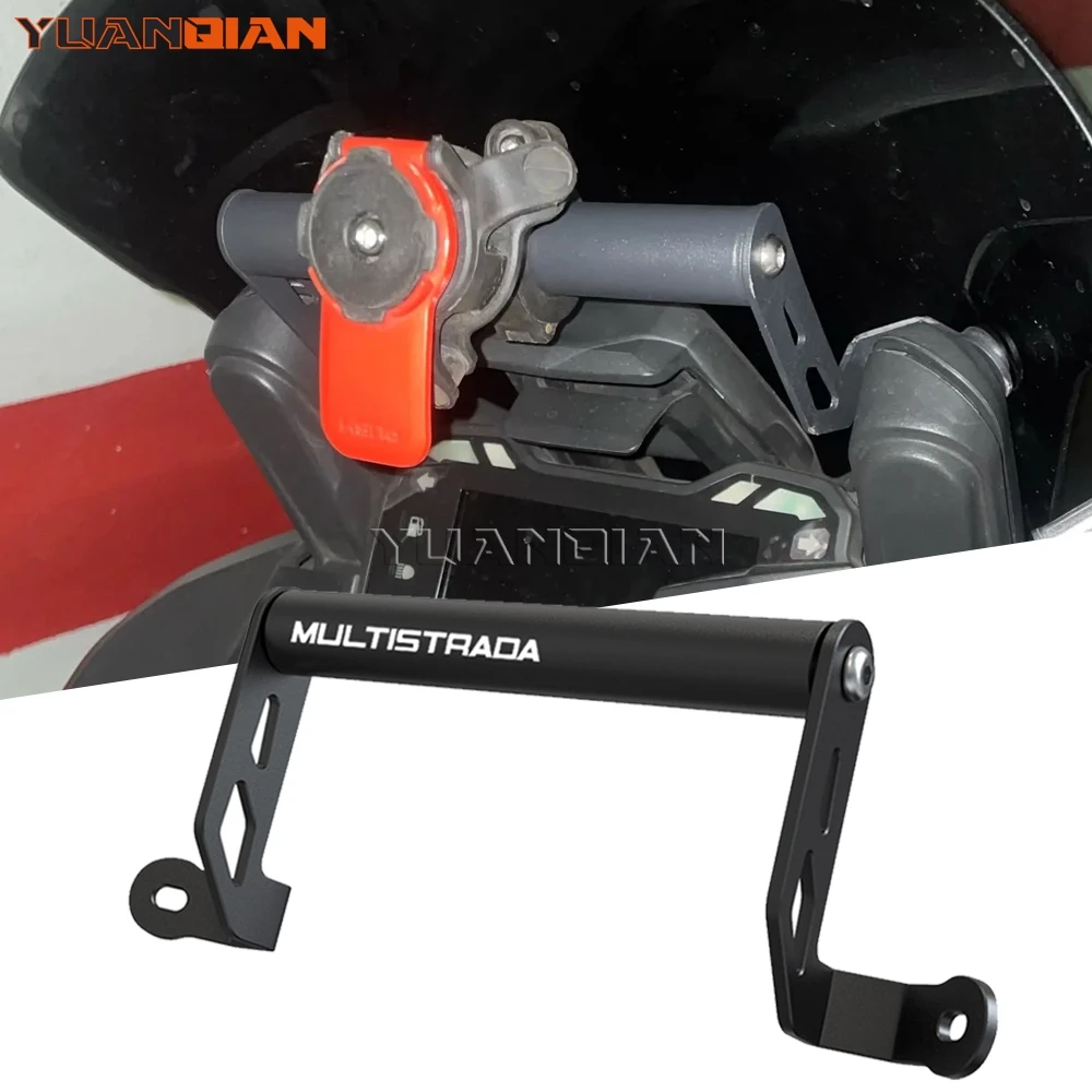 

For DUCATI MULTISTRADA 1200 S 1260 ENDURO MTS 950 1260 V2 V2s Motorcycle Mobile Phone Stand Holder GPS Navigation Plate Bracket