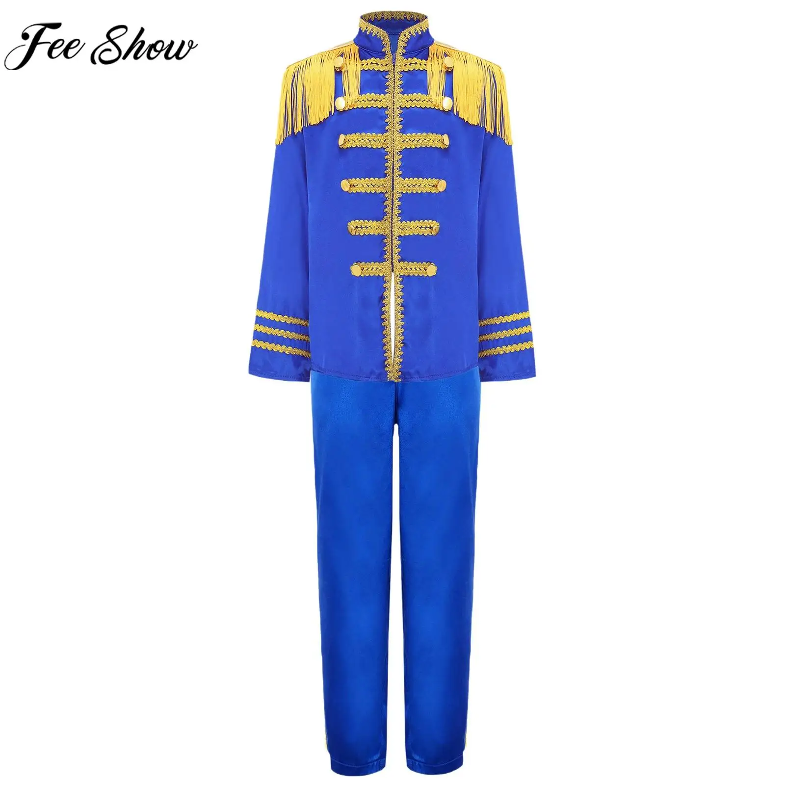 

От 6 до 16 лет, британская поп-звезда 1960-х годов, рок-группа, музыкант, ретро-певец, карнавальный костюм, рубашка с длинными рукавами, топ, брюки для вечеринки на Хэллоуин