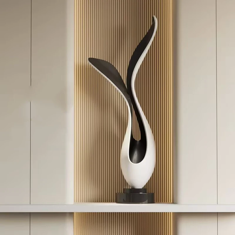 Creative Dolphin Tail Sculpture Ornament Abstract Art Sculpture Home Decor Modern Art Piece Foyer Corridor Decoration Accessorie