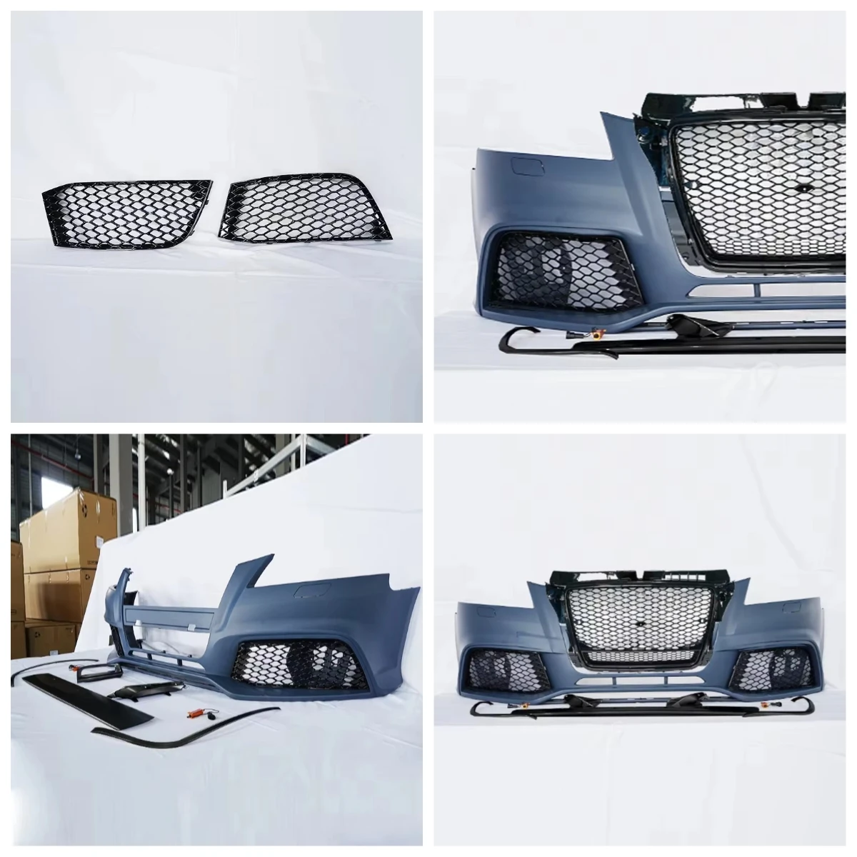 

Stlf Front Bumper With Grille For A3 S3 8P.5 Upgrade RS3 Style Front Bumper Body Kit For A3 S3 08-12