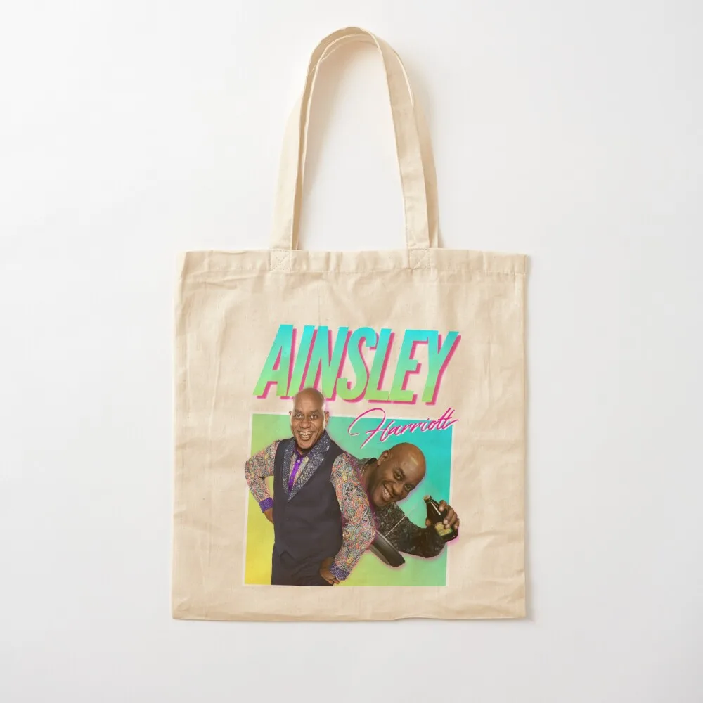 

Ainsley 80s Aesthetic Retro Tote Bag Canvas bag for women Shopper cute screen Canvas