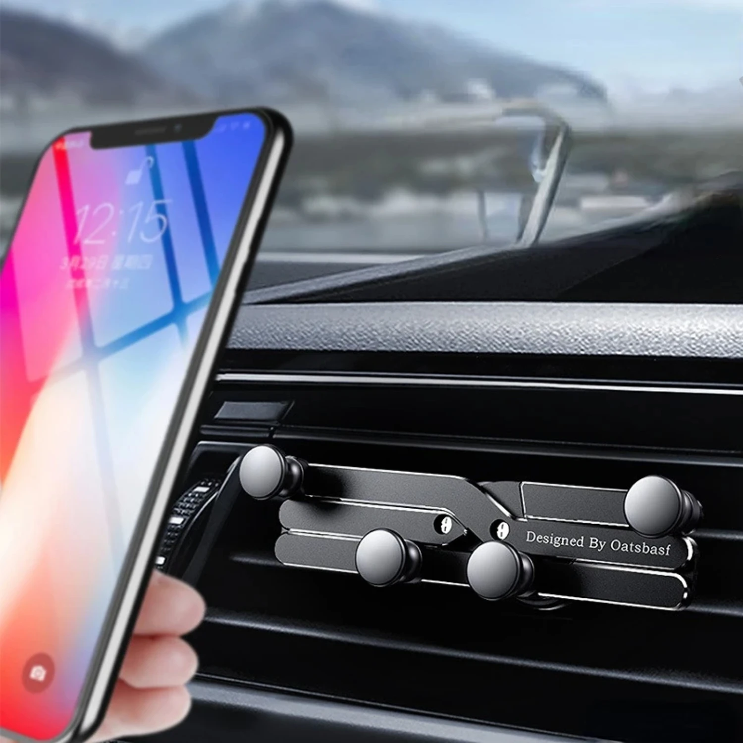 

Car Phone Mount Smartphone GPS Phone Holder 14 15 Pro Max f3 pro Auto Gravity Phone Stand