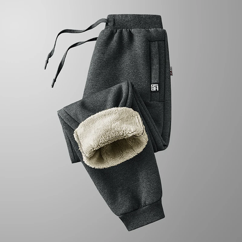 

Winter Cold-resistant Thick Trousers Elastic Waist Running Pants Joggers Sport Casual Trousers Fitness Gym Clothing Breathable