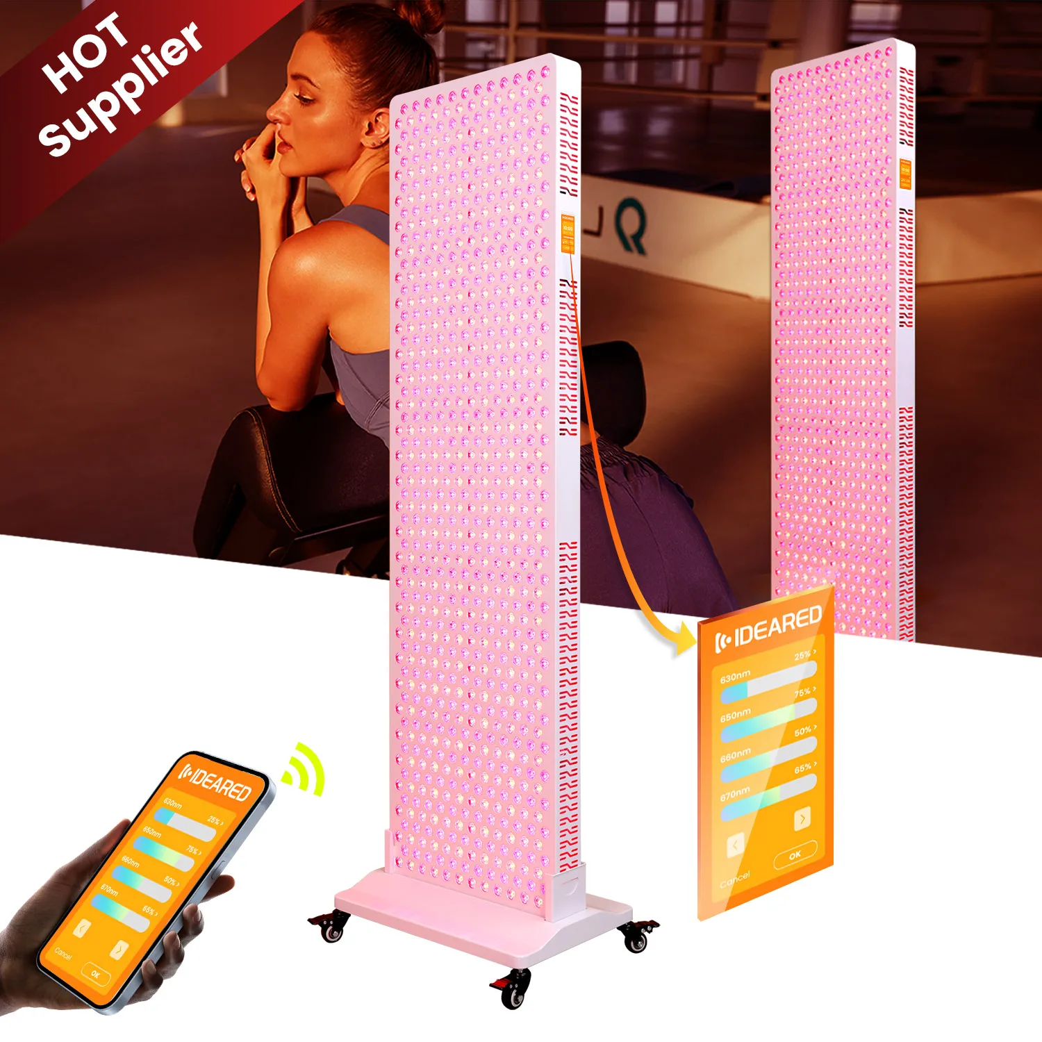

Lxy IDEATHERAPY Home Use Red Infrared LED Panel Lights Iron Body Therapy Device for Red Light Therapy & Infrared Led Light