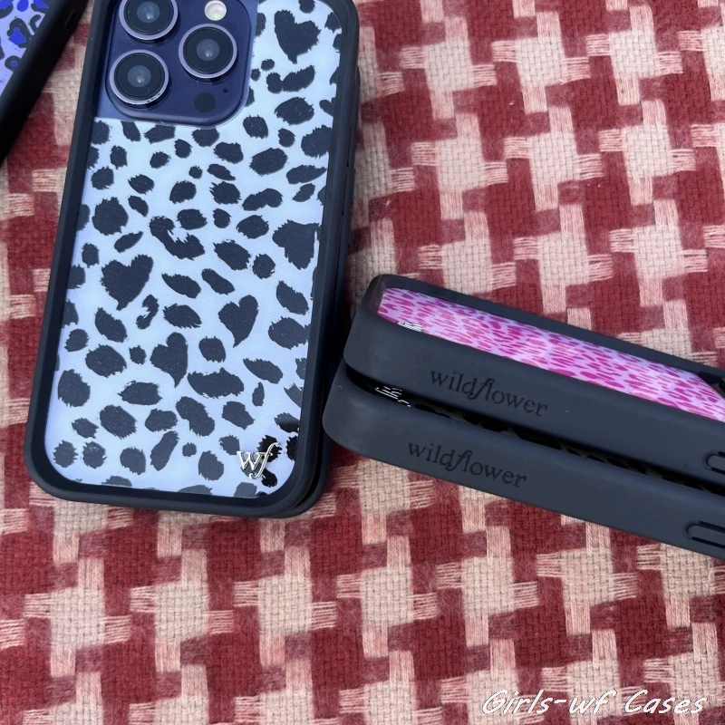 حافظة لهاتف آيفون 12 13 14 15 16 17 Pro Max Plus Air 16Pro Fashion wf غطاء نمر الكرز #3