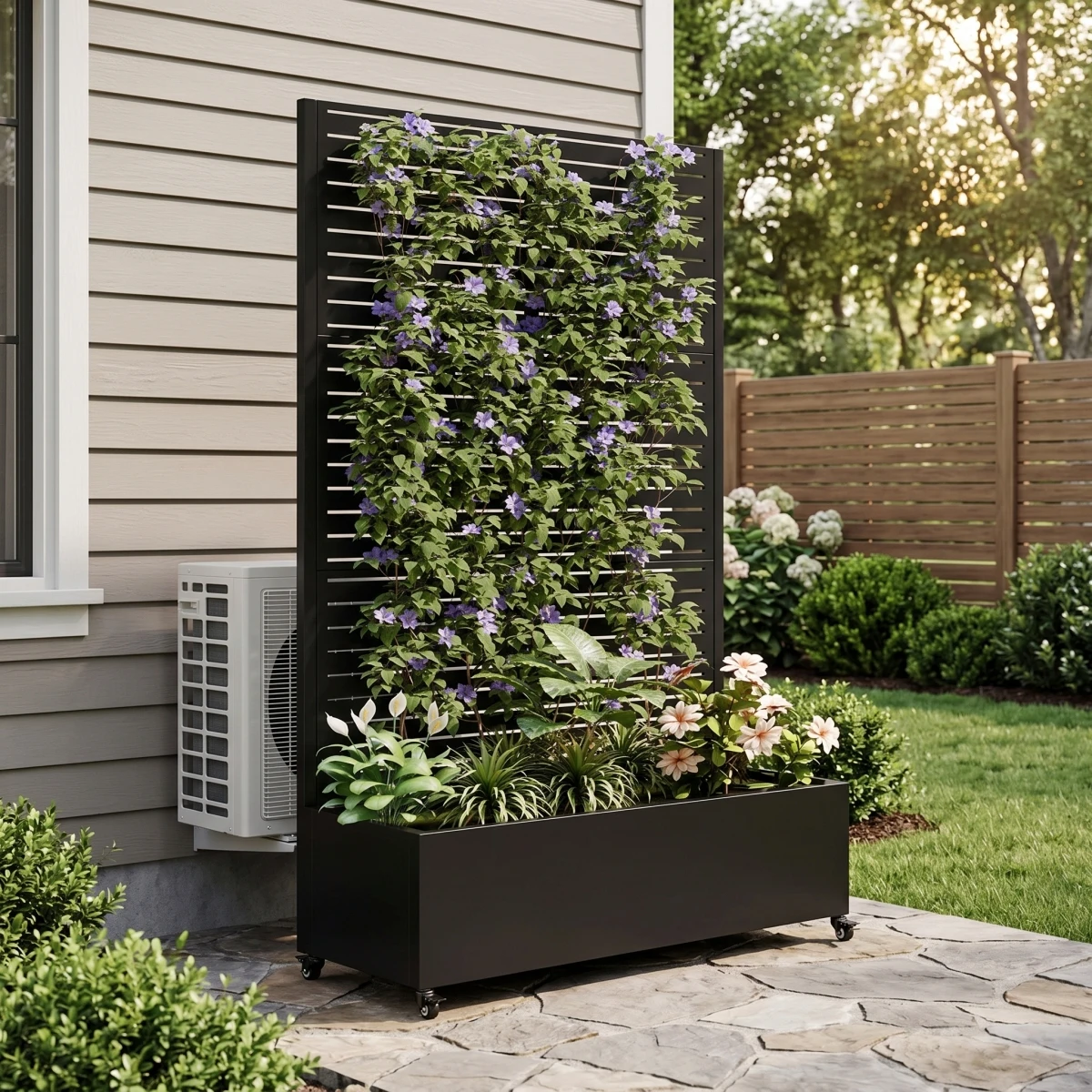 Metal Planter Box with Trellis - Planter Raised Metal ulasan dan harga