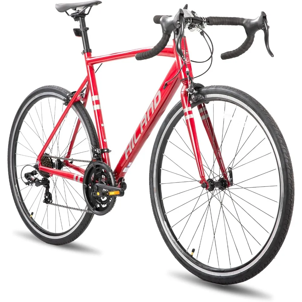 NEW HILAND 700c Road Bike 14 Speed, Aluminum Frame Racing Bike, City Commuter Bicycle for Men Women