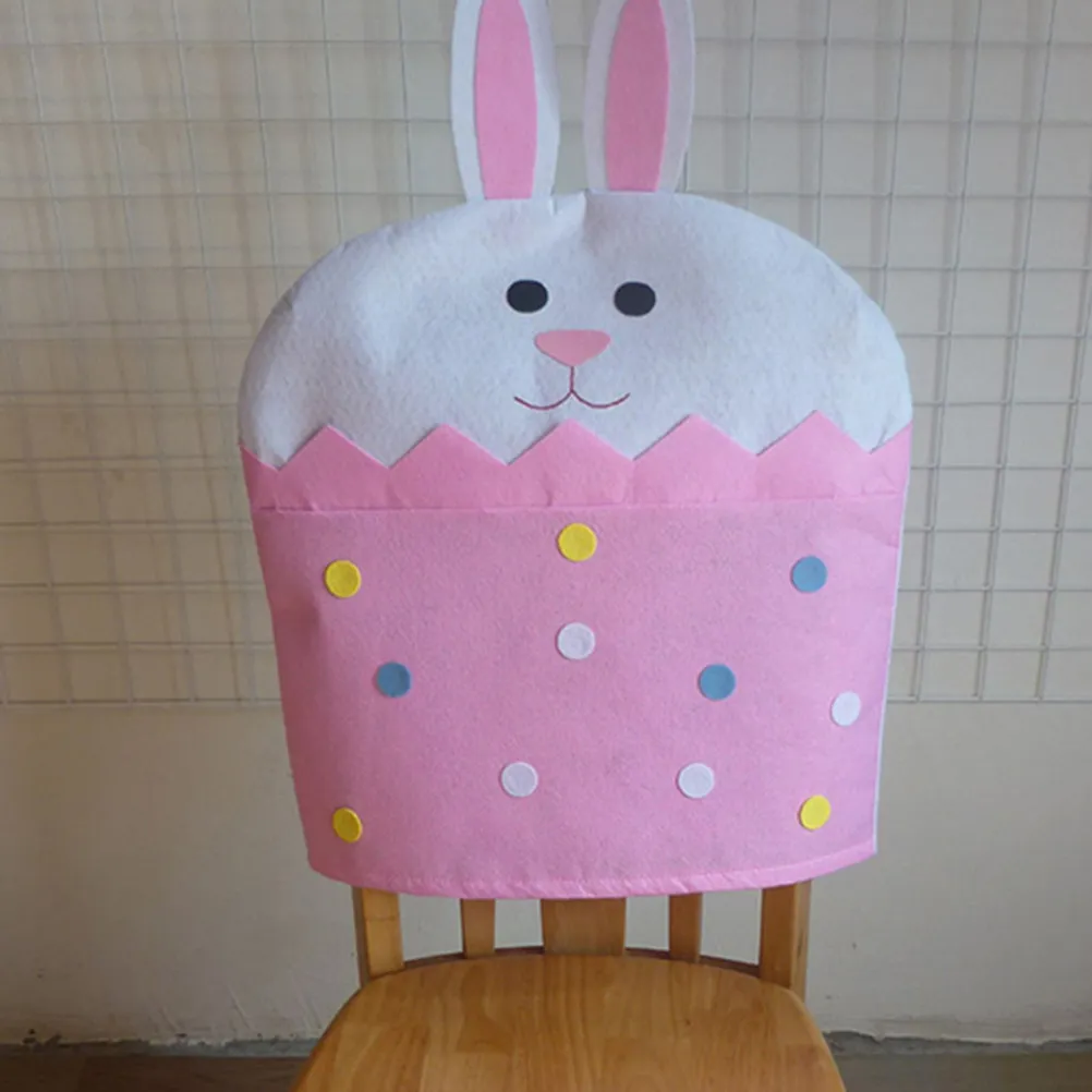 2Pcs Easter Chair Cover High Quality Reusable Washable Comfortable Touch Festive Home Decor Slipcover for Dining Chair