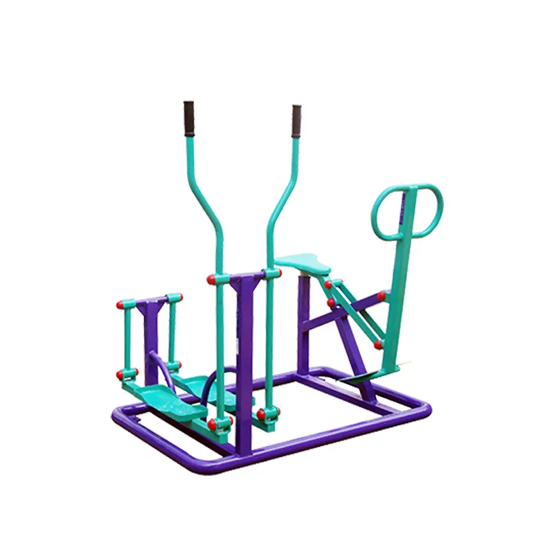 Horse riding machine, stepping machine combination, outdoor equipment, sporting goods, floor-standing sports field, square,
