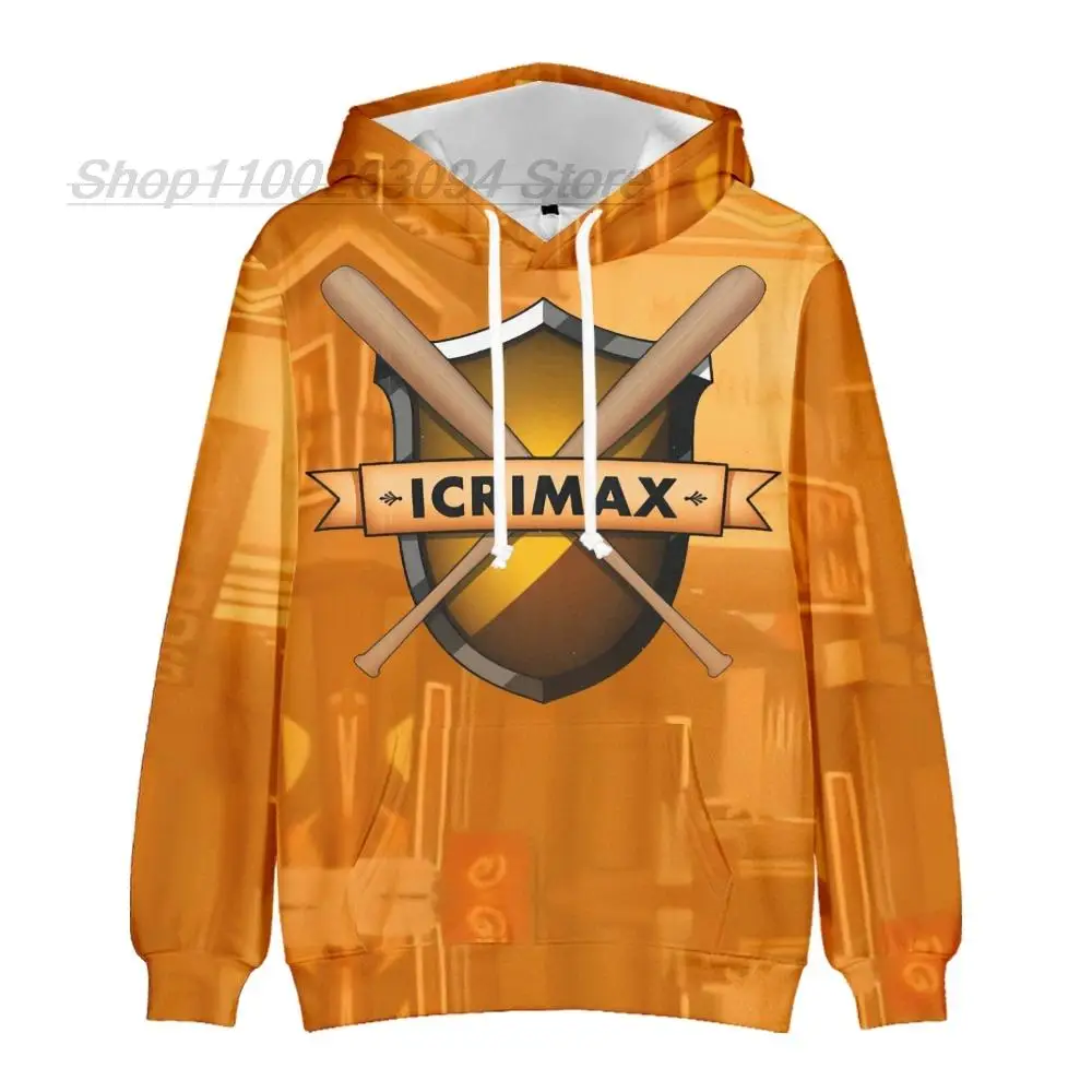 Icrimax Merch Hoodie Sweatshirts Unisex Pullover Hip Hop Streetwear Teenage Hoodies Hot Sale Kids Clothes 2024 Hot Sale Outwear