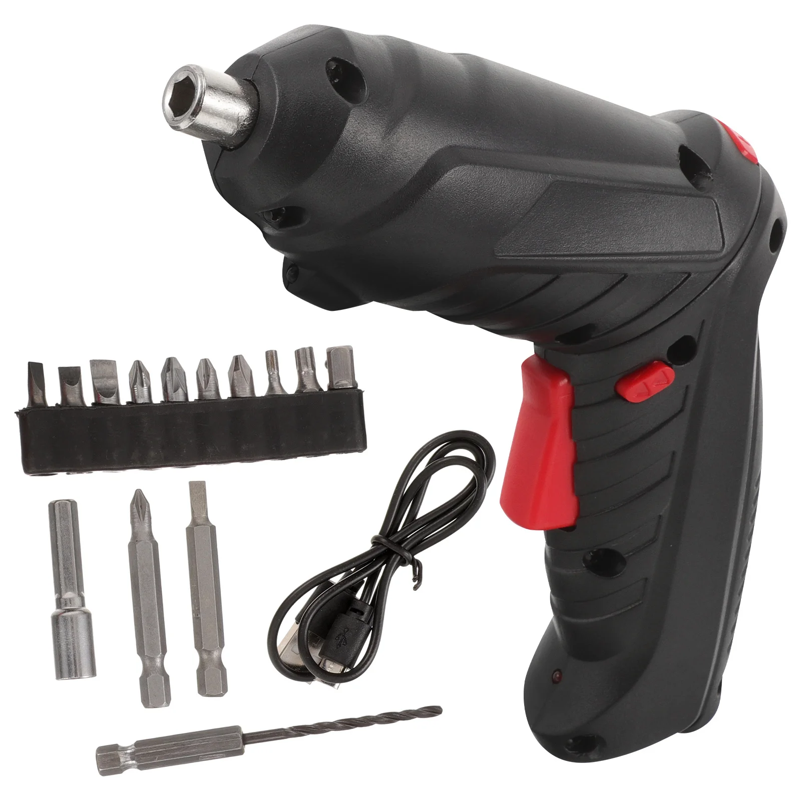 

1 set 1 Set Electric Screwdriver Kit Usb Rechargeable Cordless Mini Hand Drill For Home Diy Furniture Assembly Repair Tools