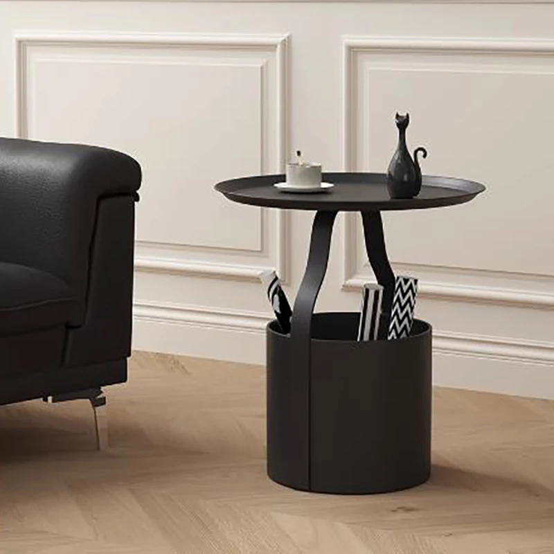 

Black Unique Coffee Tables Round Aesthetic Nordic Space Saving Side Table Minimalist Modern Mesa De Centro De Sala Furniture