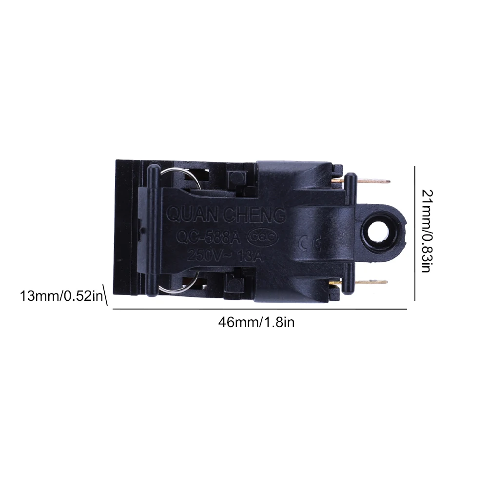 電気ケトル電源スイッチ 13A 250V サーモスタットスチームスイッチユニバーサルアクセサリーケトルサーモスタットスイッチプラスチック + 金属