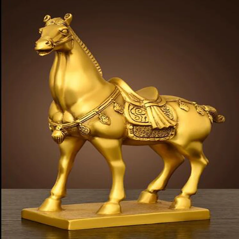 

Pure brass horse ornament, mascot of the zodiac horse and horse, office and home decoration