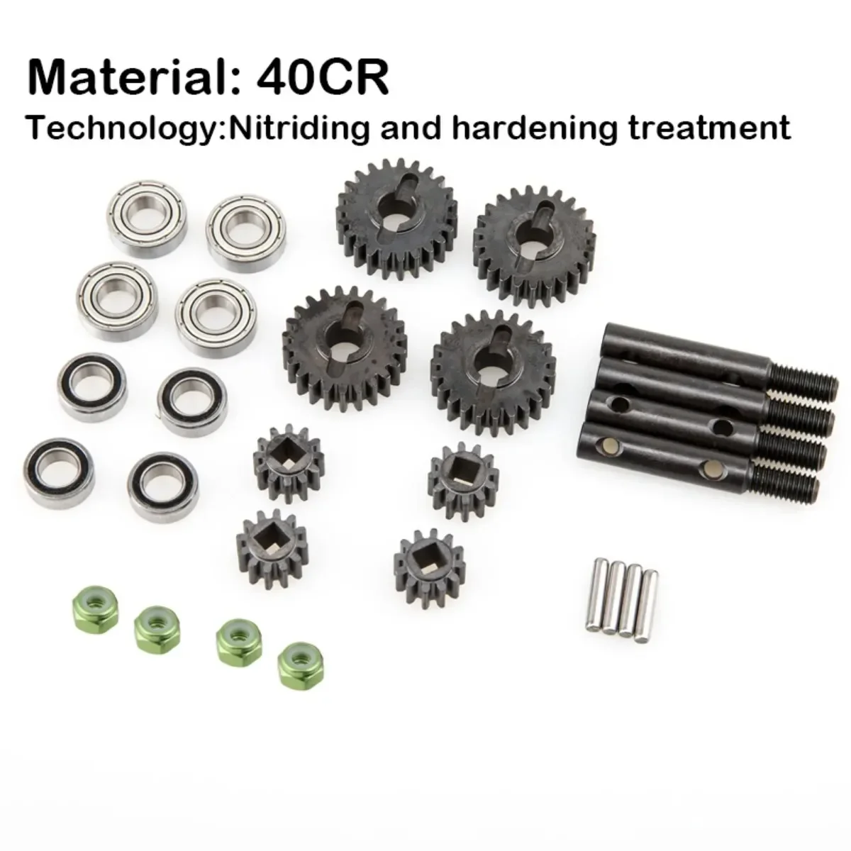 Durable Rhinocrawler Hardened Shafts Gears for Axial Capra Axles (VP) Upgrade Kit
