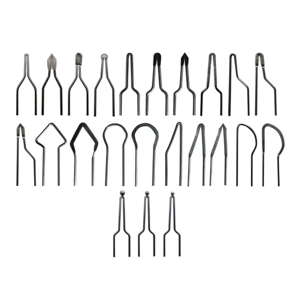 23pcs Pyrography Wire Tips High Impedance 1Mm Silver Mixed Style For 30-50W Wood Burning Machine Tip Diy Craft Projects