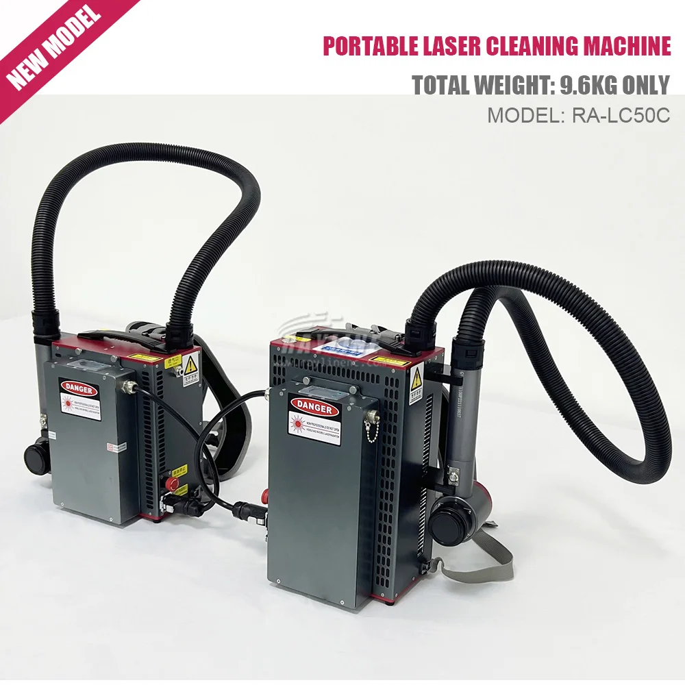 Hot Sale Mini Size JPT 300W Pulsed Laser Cleaning Machine Backpack Type 100w 200w Laser Cleaner Metal Rust Wood Stone Oil Paint