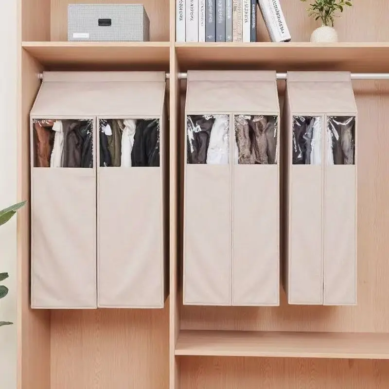 

1PC Oxford fabric three-dimensional clothes dust cover, home wardrobe floor clothes hanger dust bag