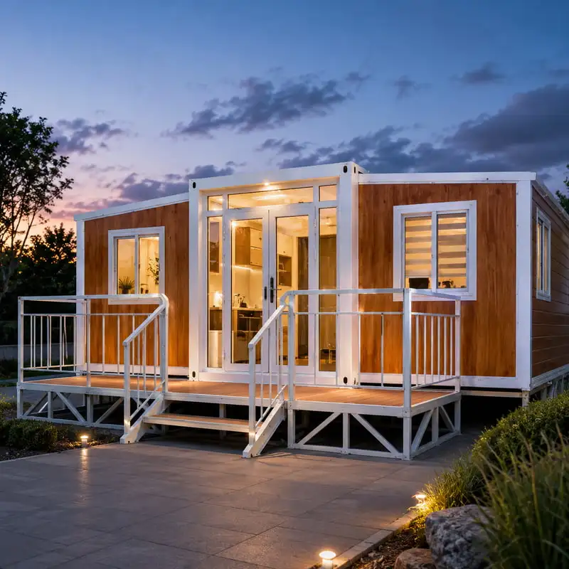 Collapsible Container House Folding House Customized with Complete Furniture Folding Container Home for Remote Living
